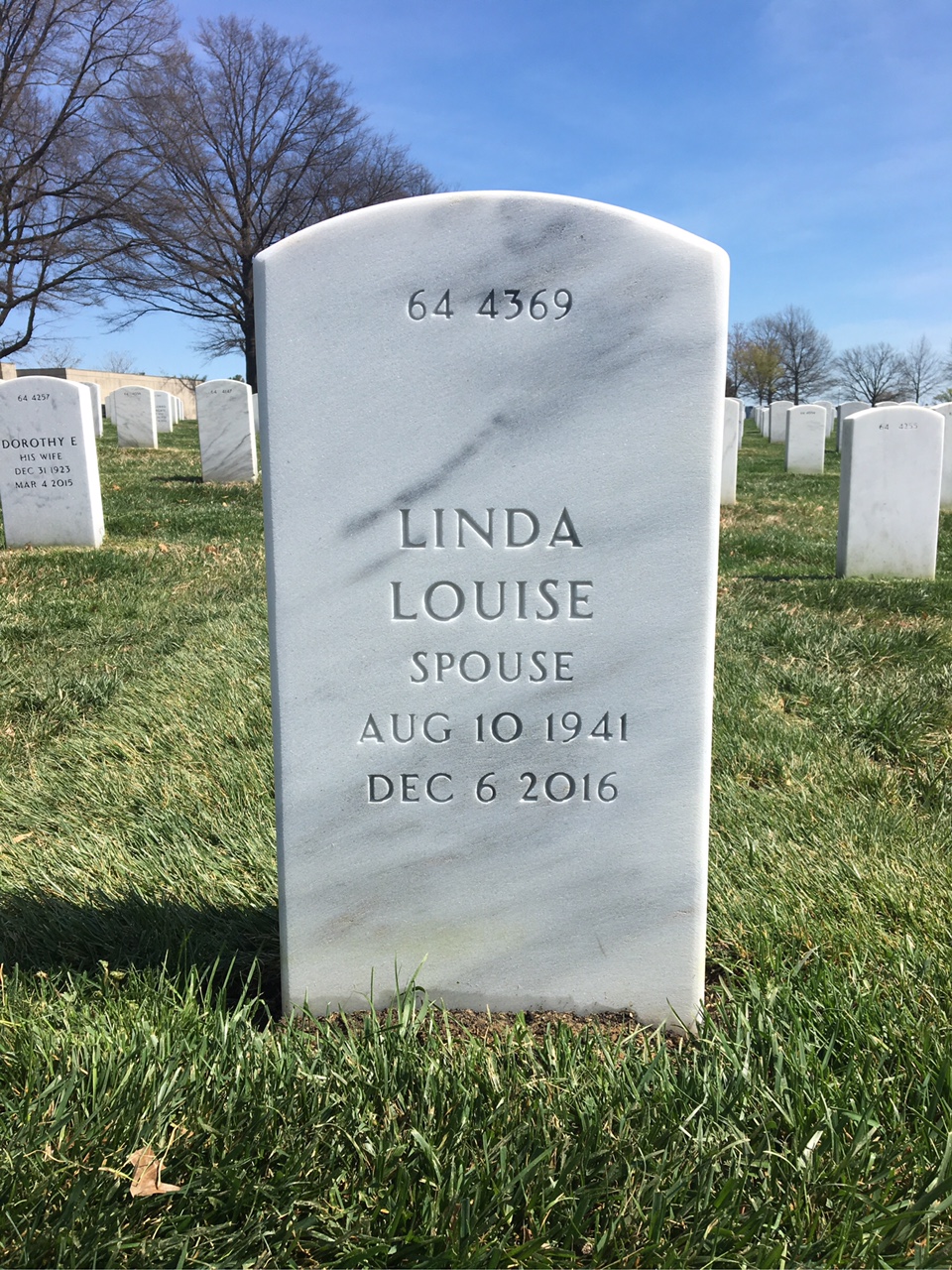 Back of headstone — Robert Brymer