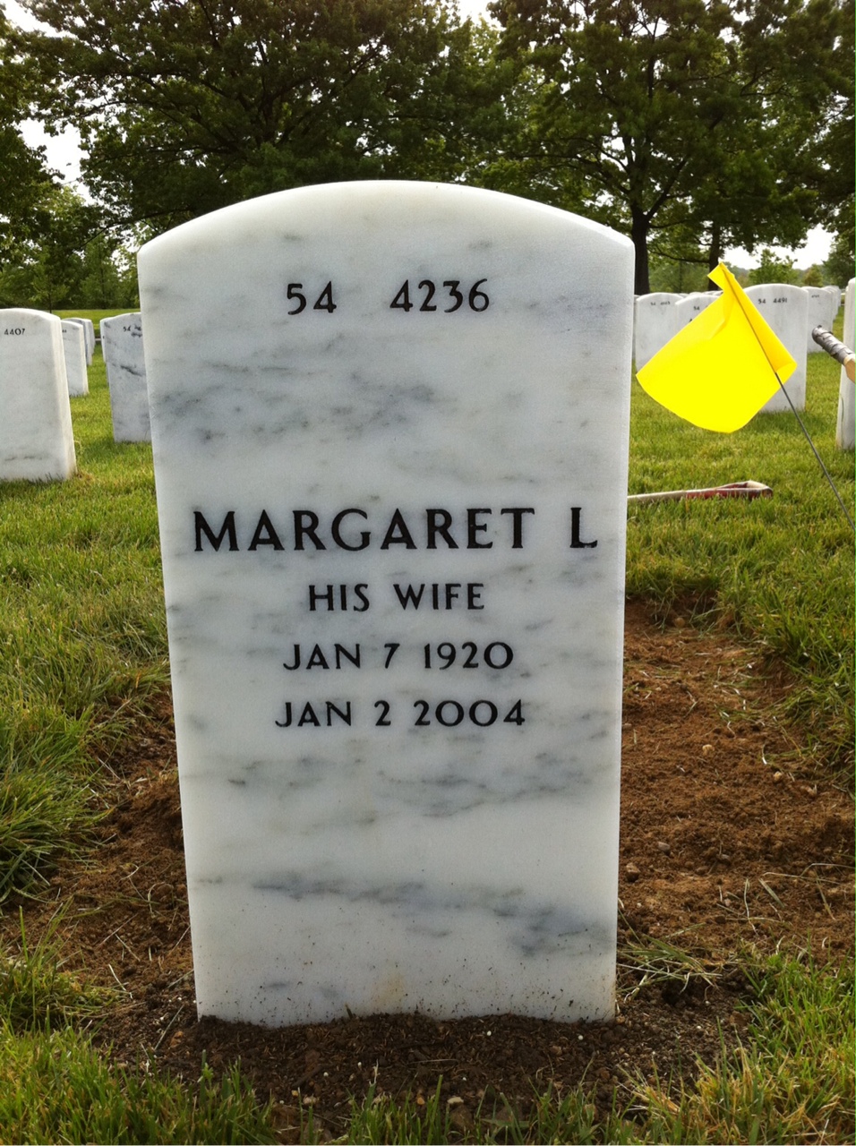 Back of headstone — Clarence Kemp