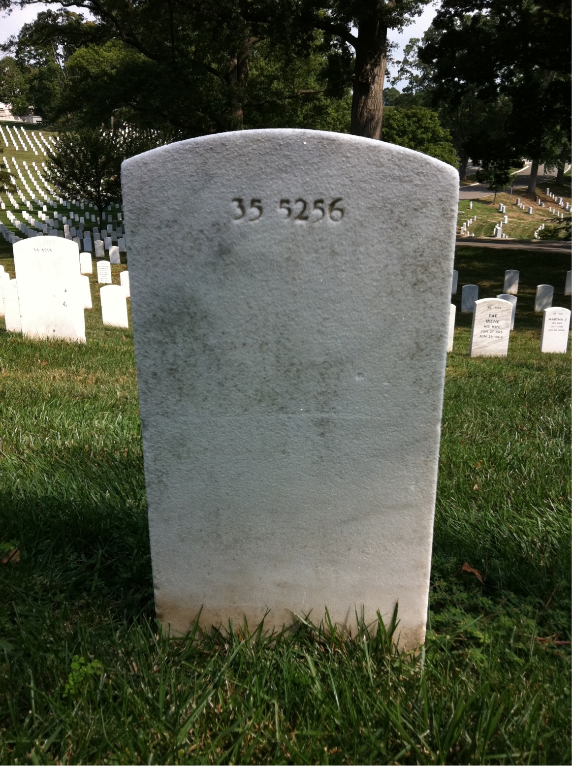 Back of headstone — Lisa Moore