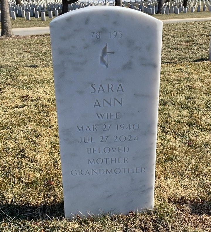 Back of headstone — Raymond Anderson