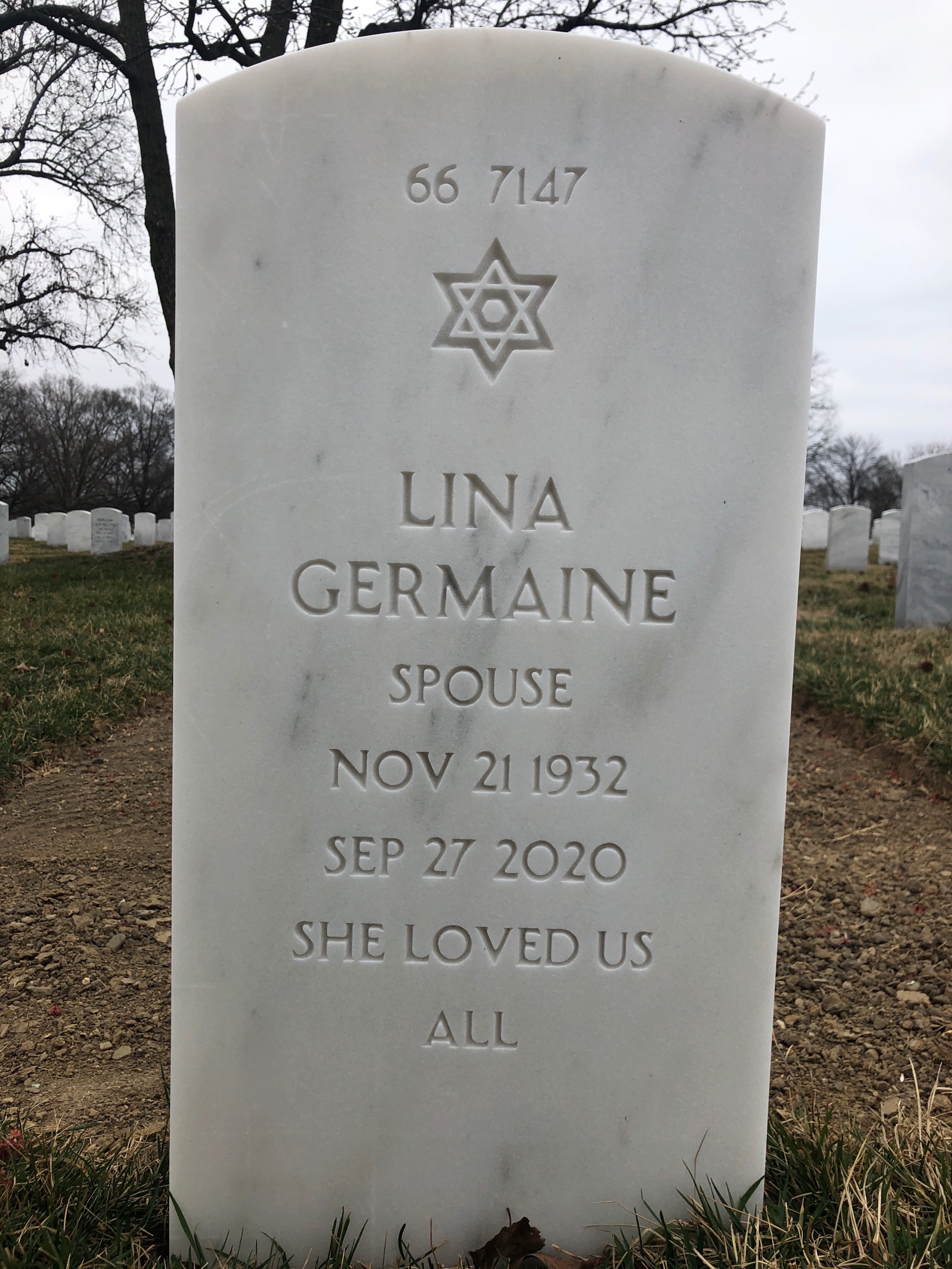 Back of headstone — Thomas Allen