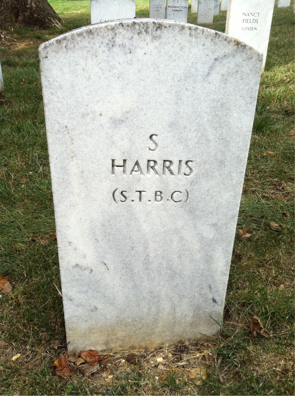 Headstone of S Harris