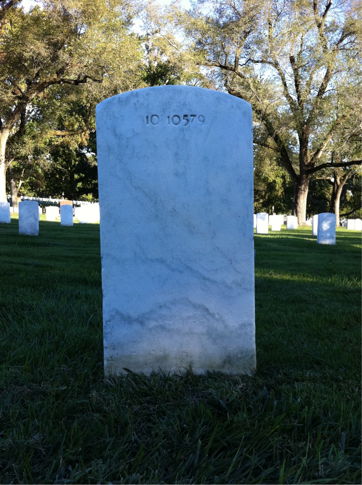 Back of headstone — Elizabeth Bradford
