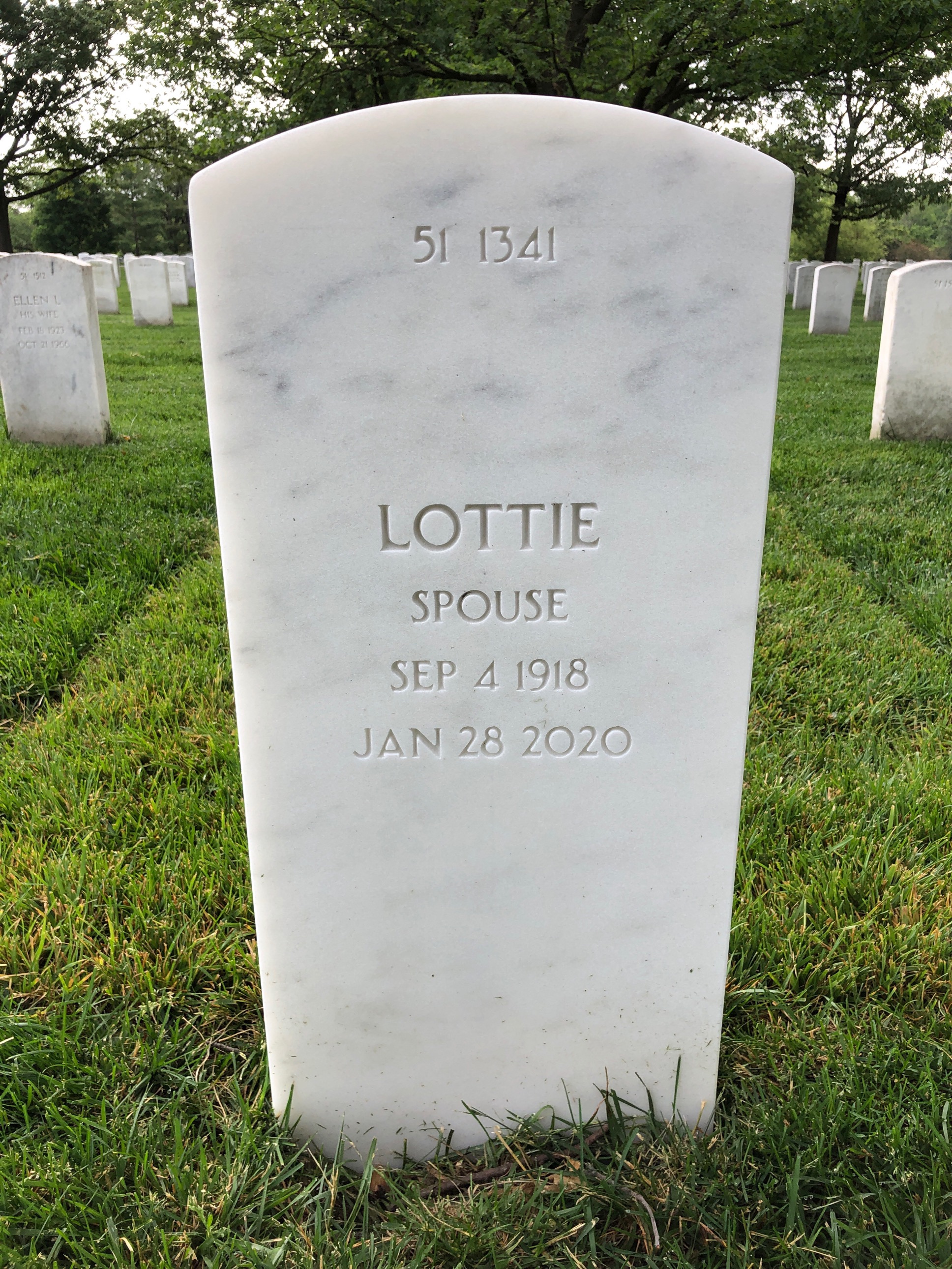 Back of headstone — Willie Alexander