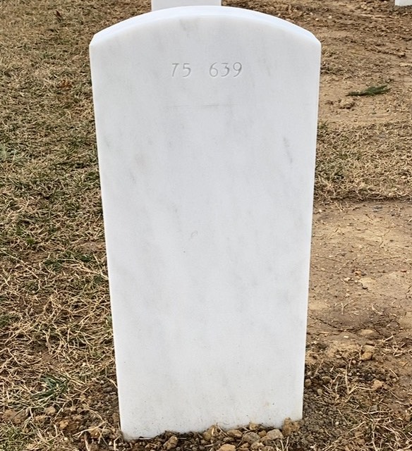 Back of headstone — Orville Mills