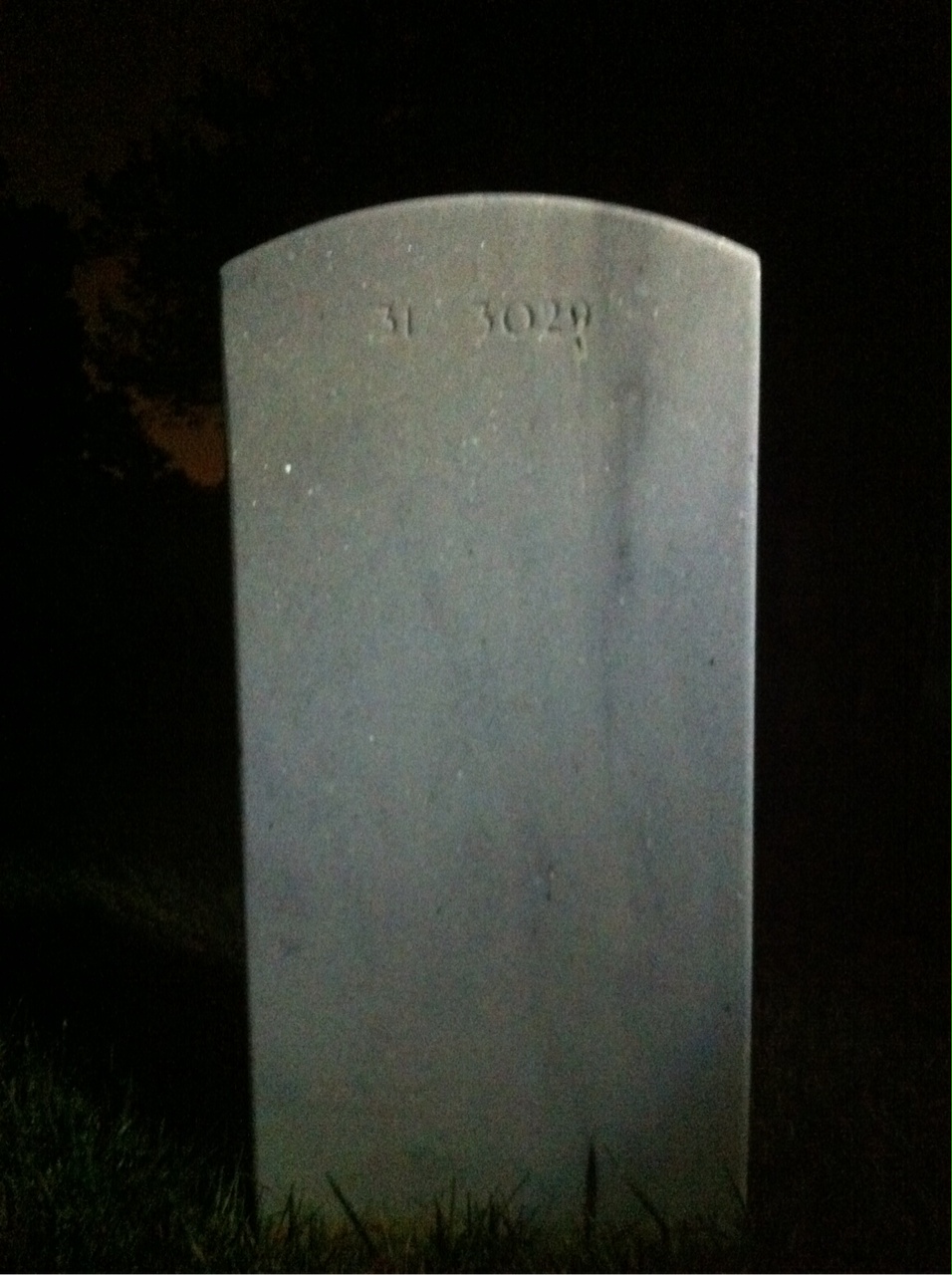 Back of headstone — Robert Lewis