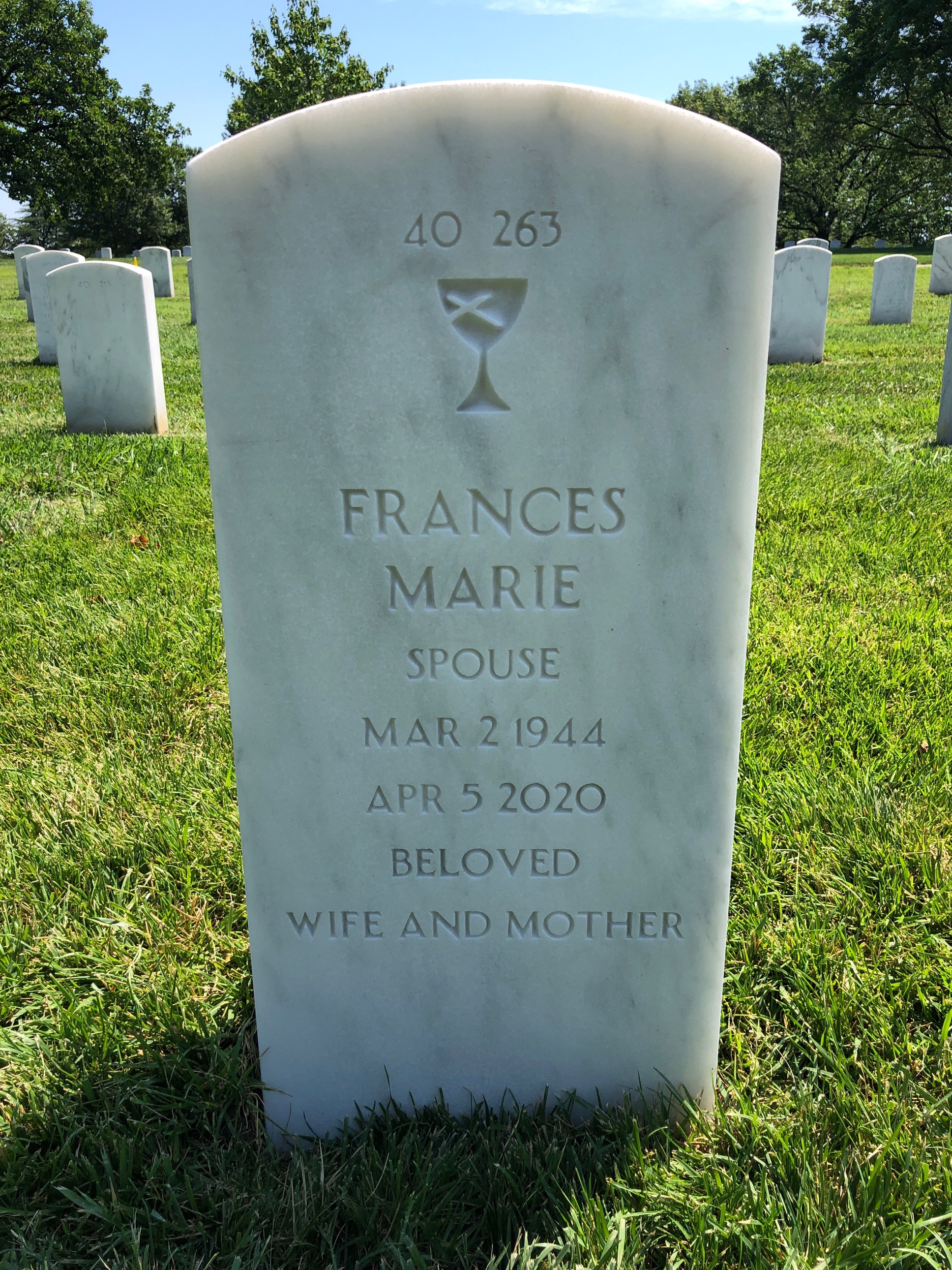 Back of headstone — Albert Lee