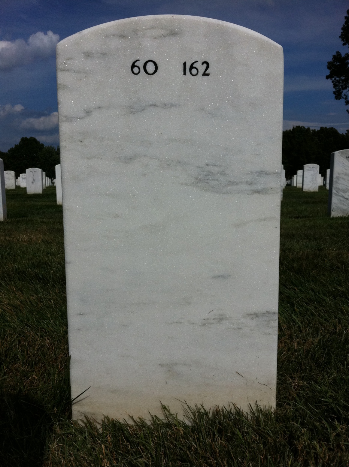 Back of headstone — Max Mclain