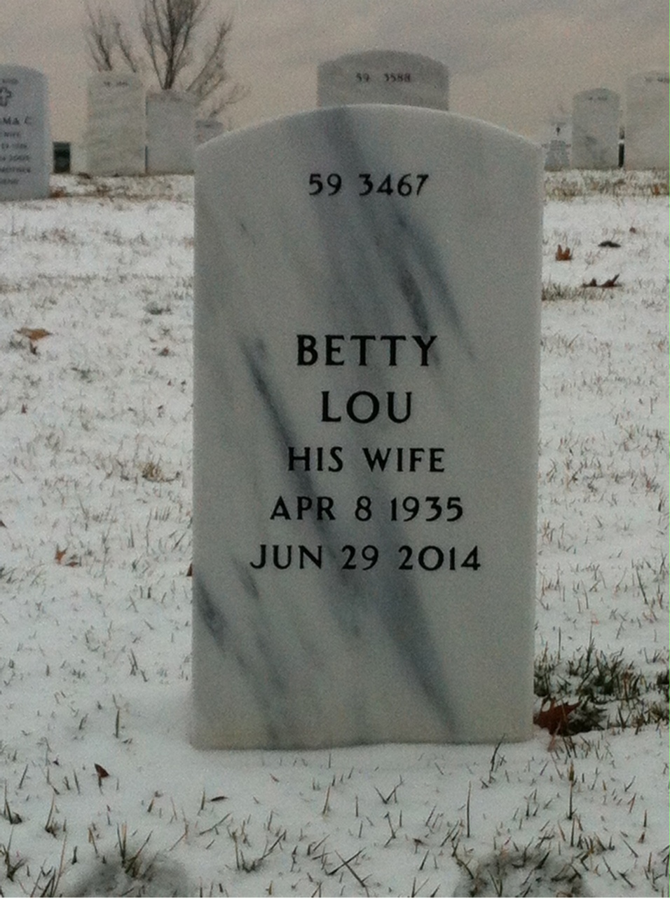 Back of headstone — Moses Willoughby