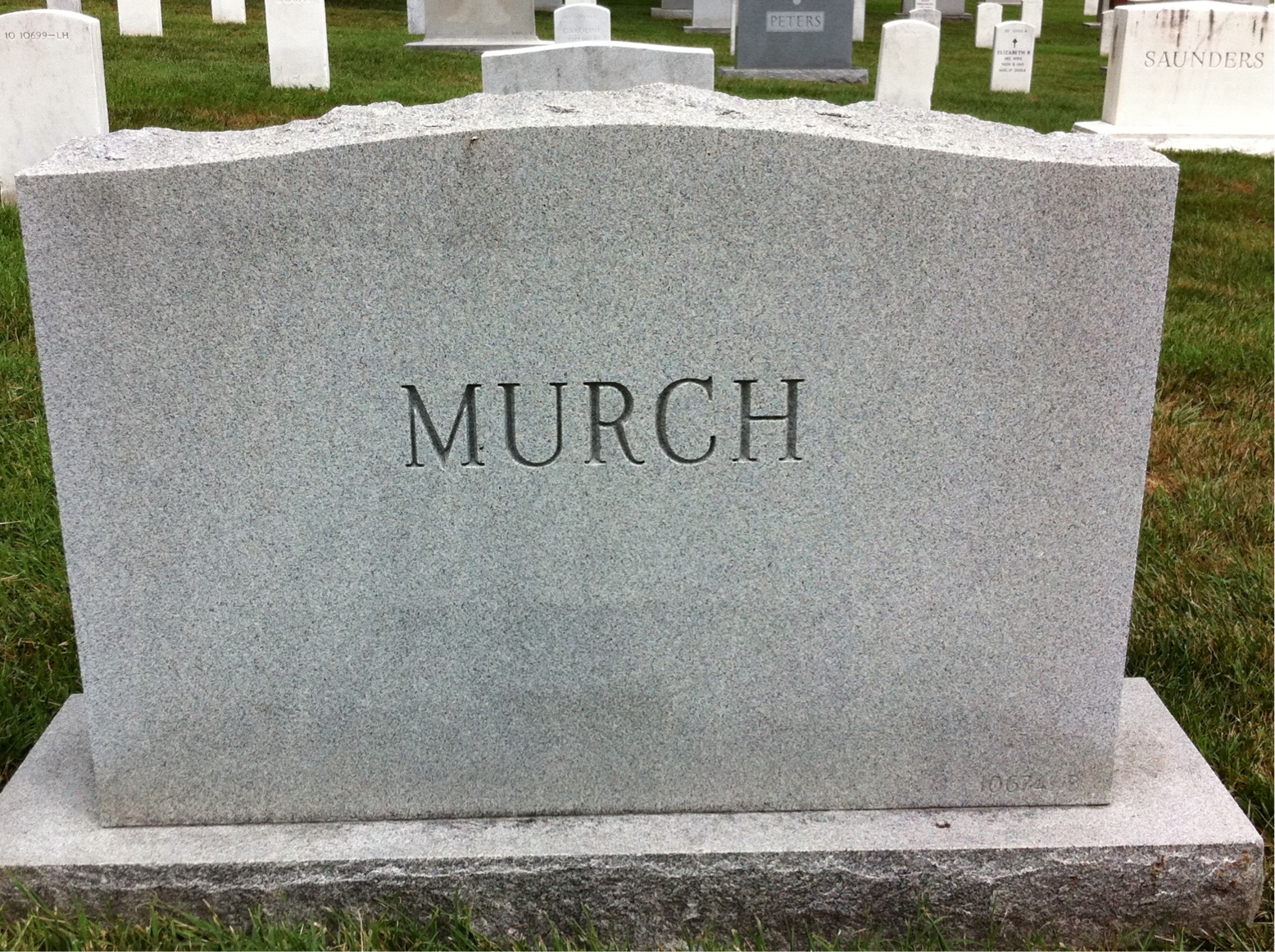 Back of headstone — Adelaide Murch