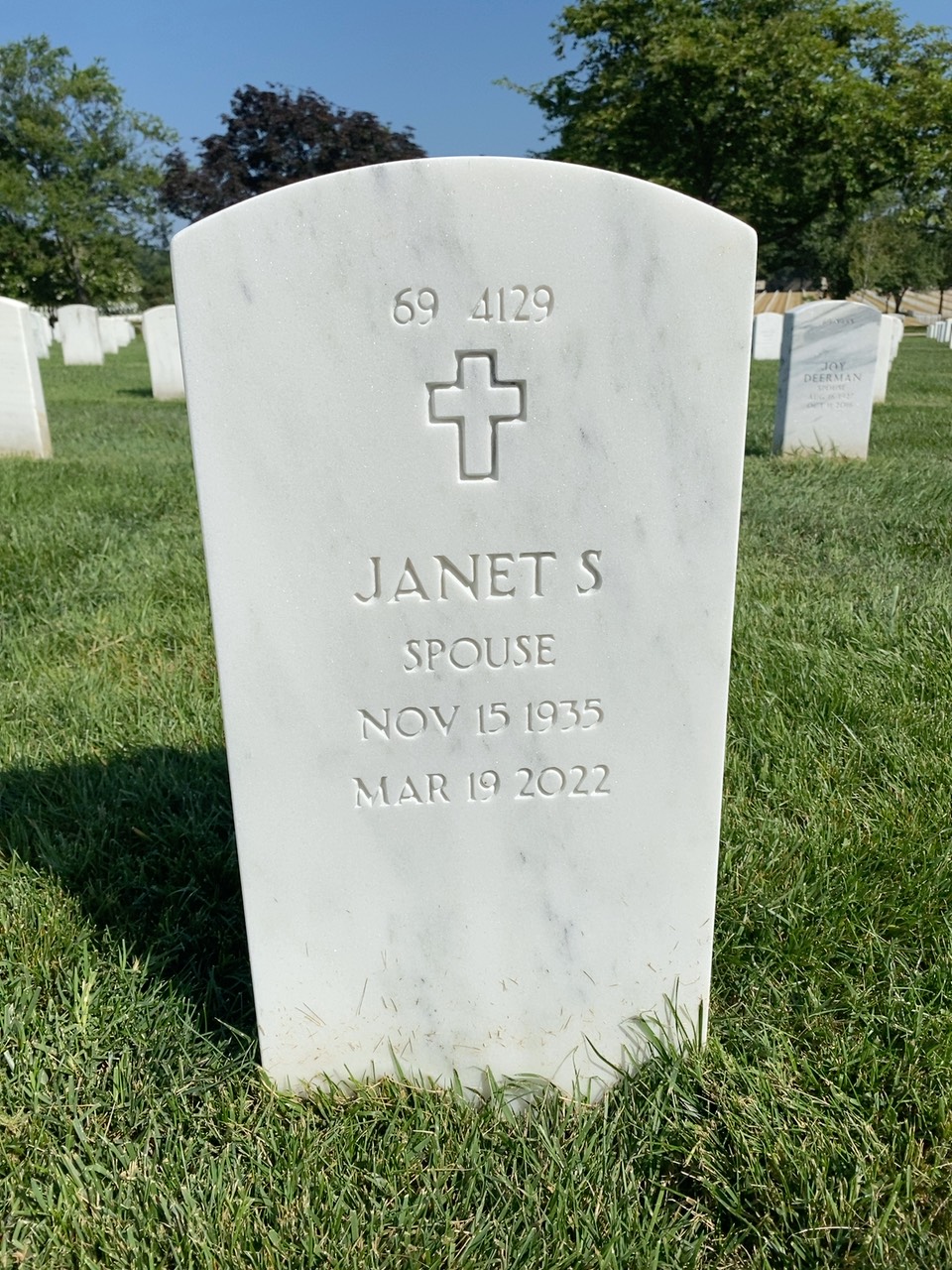 Back of headstone — Terry Turner