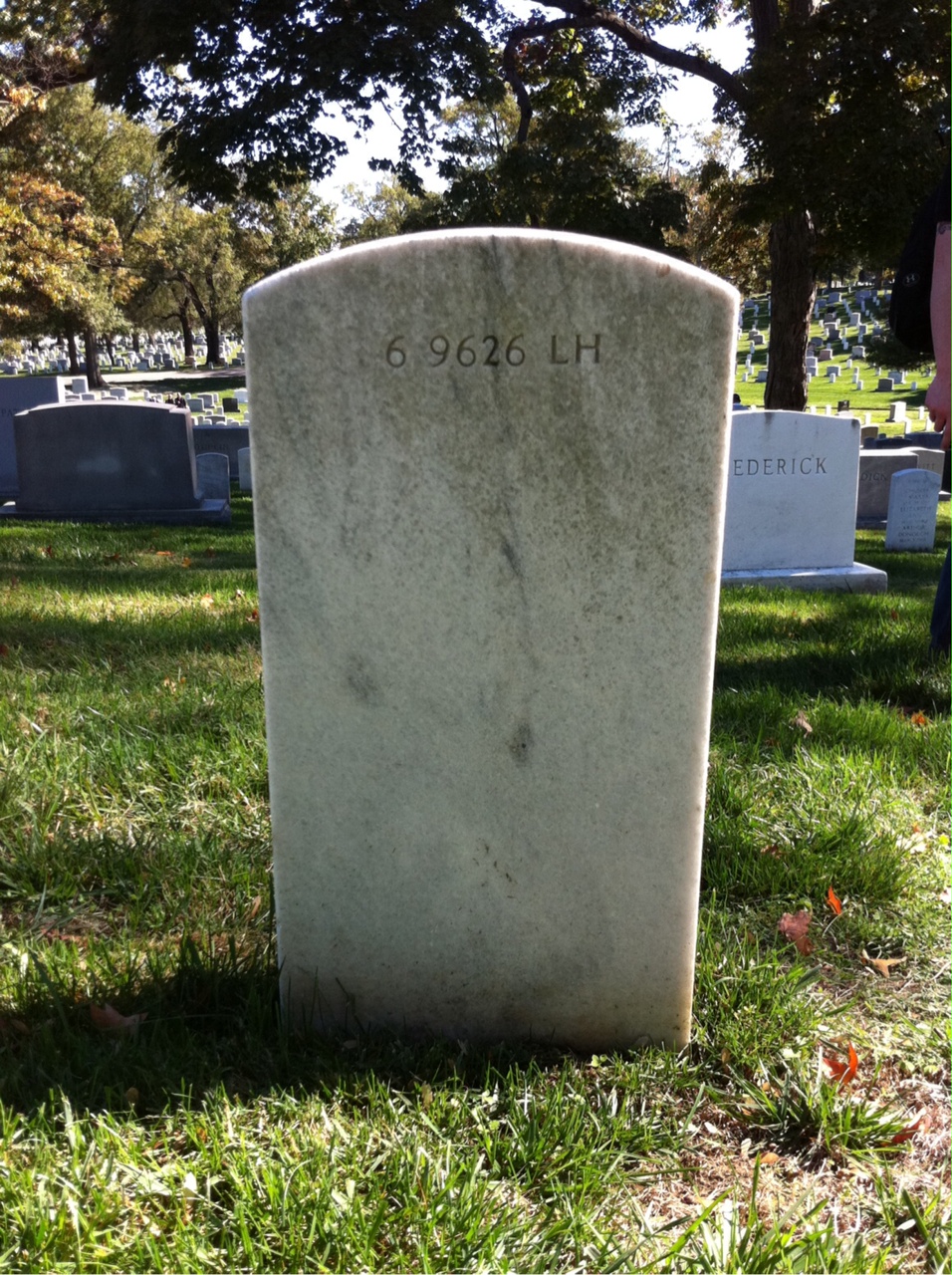 Back of headstone — Cecelia Benson