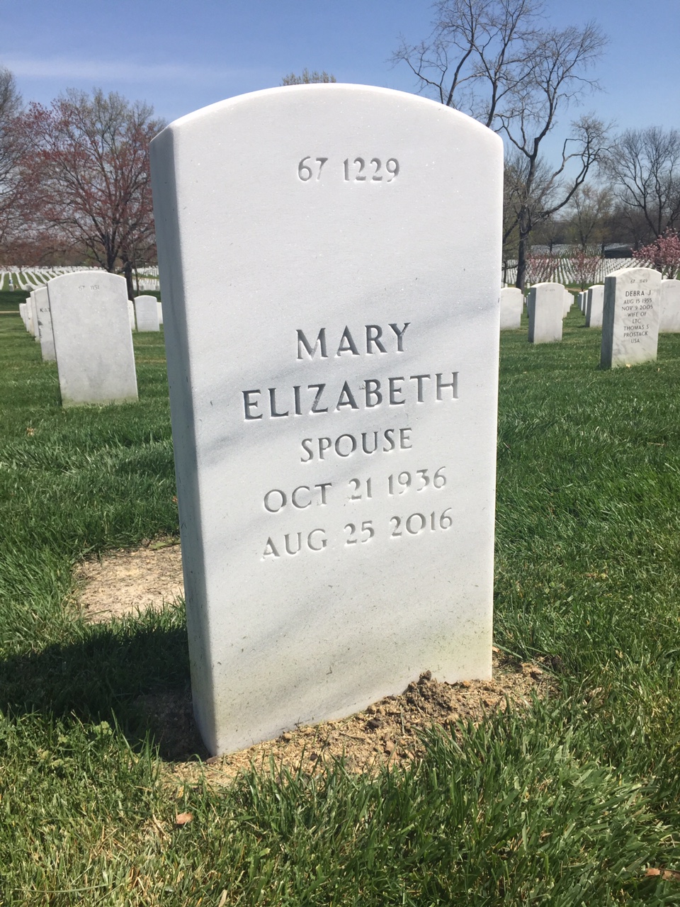 Back of headstone — Michael Boynton
