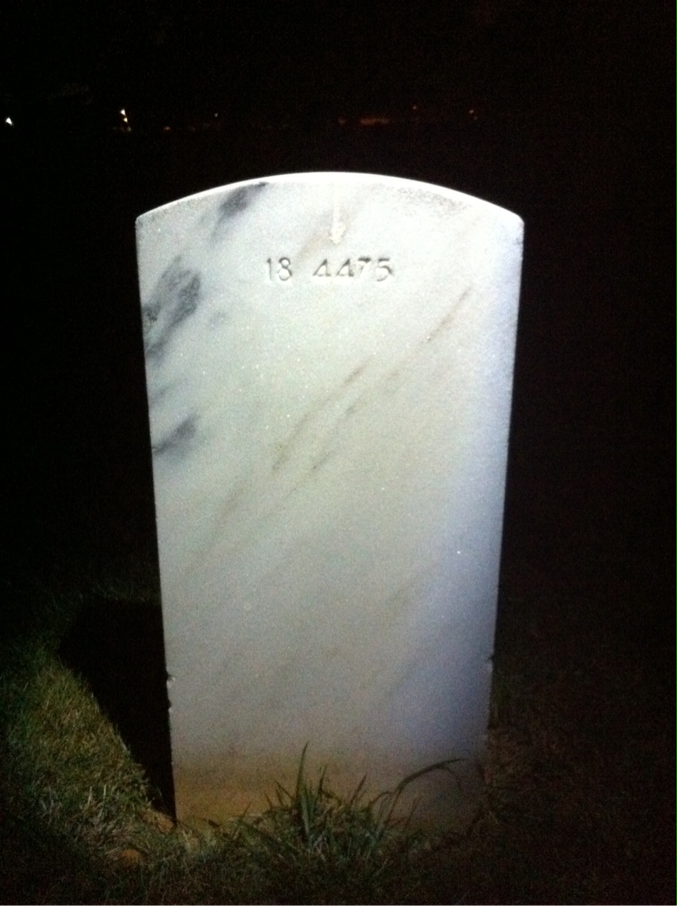 Back of headstone — Frank Murray