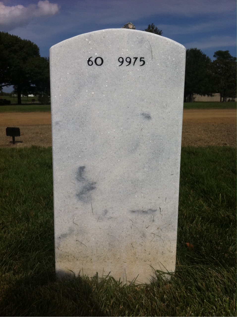 Back of headstone — William Reese Smith