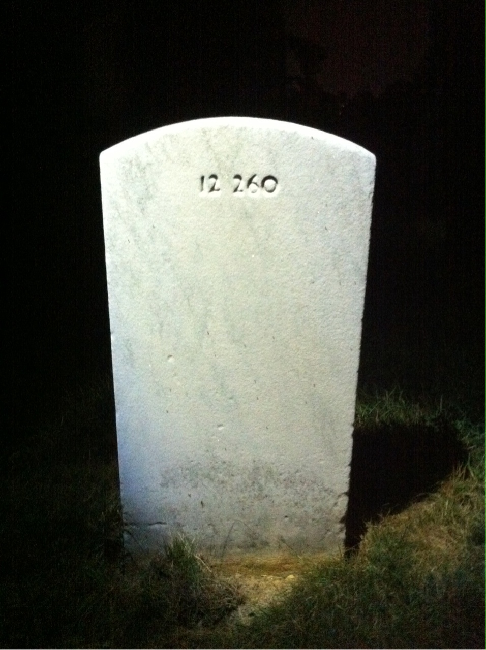 Back of headstone — Samuel Miller