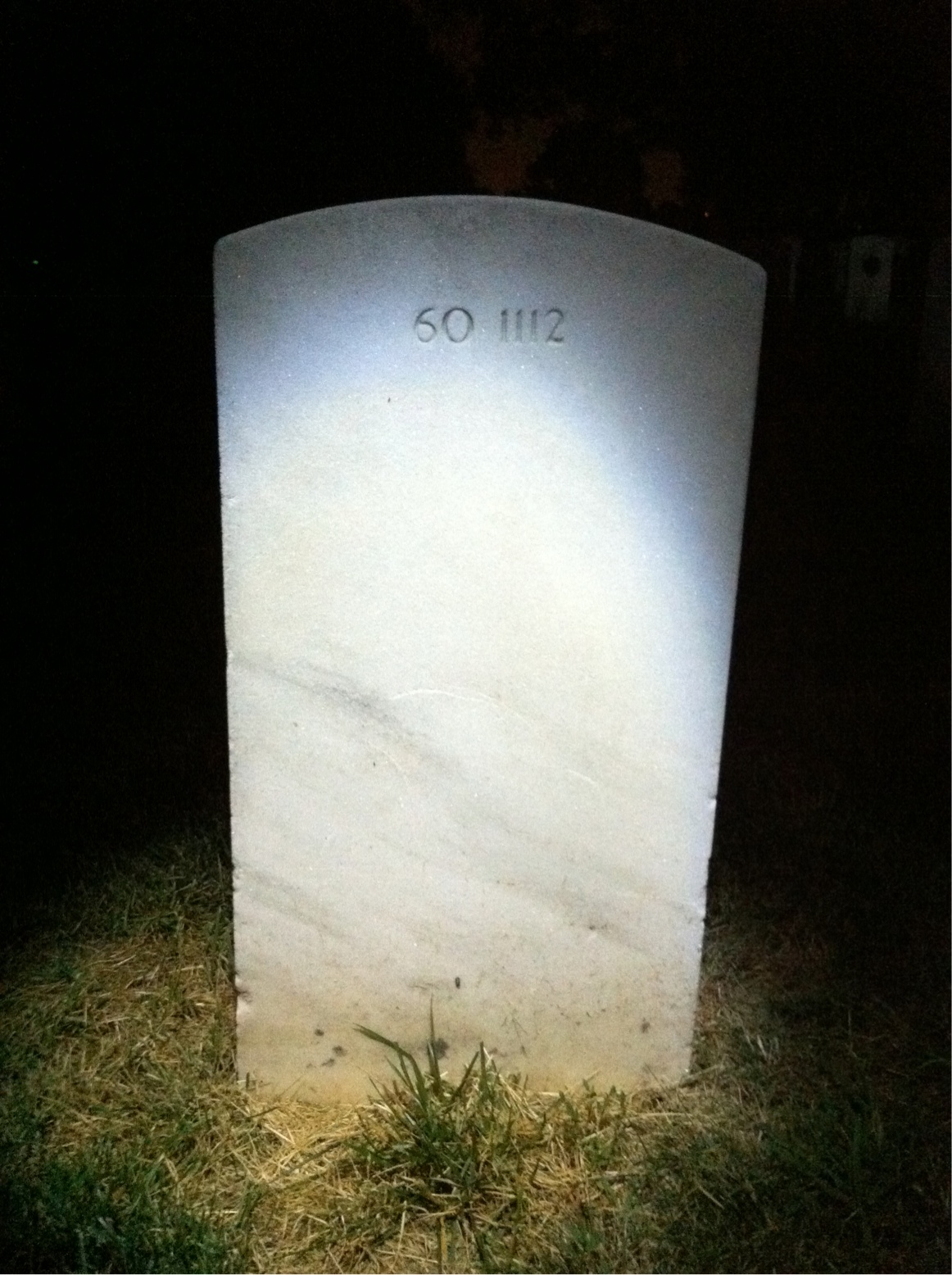 Back of headstone — Wilson Andrews