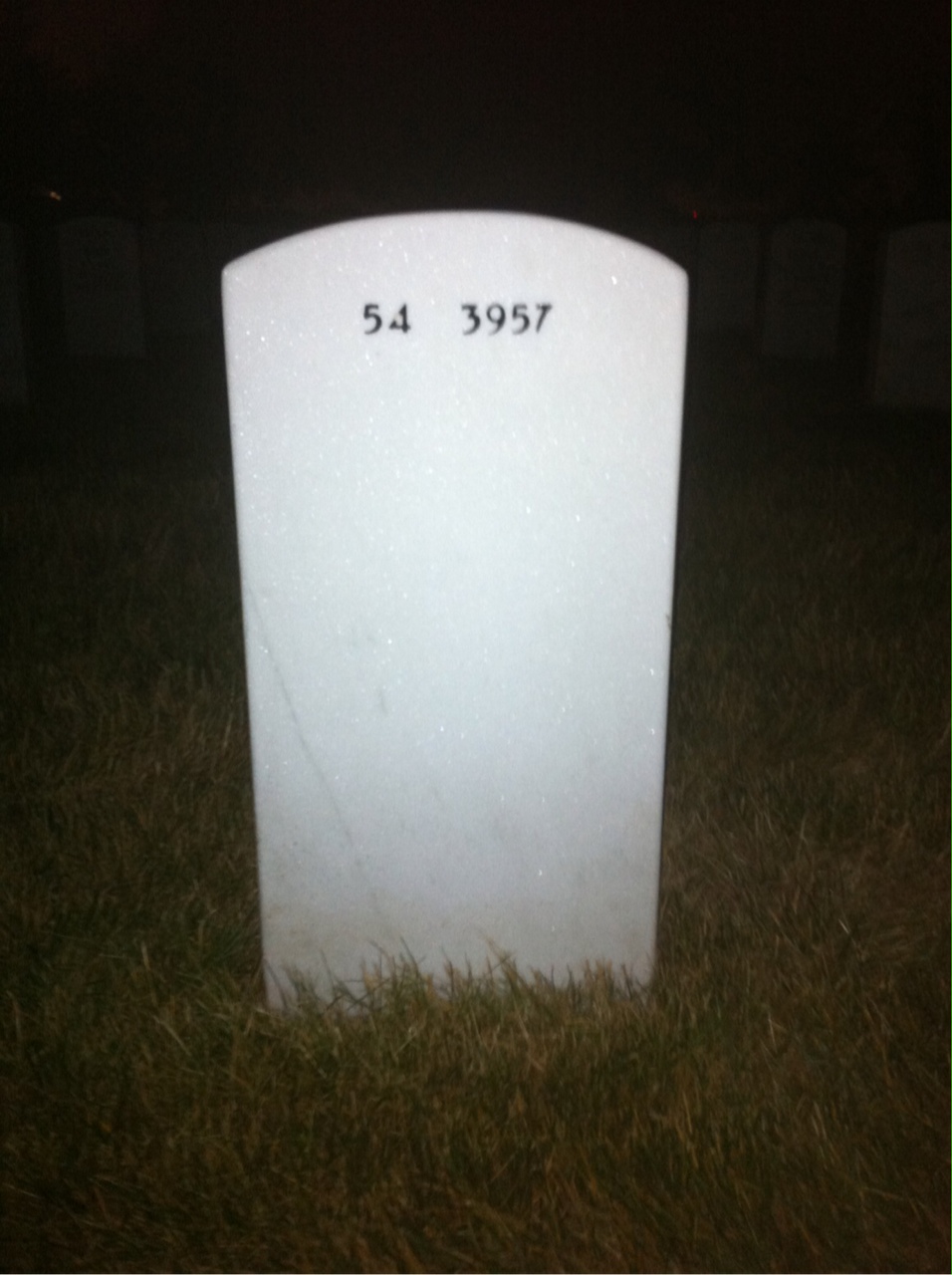 Back of headstone — Claude Beitler