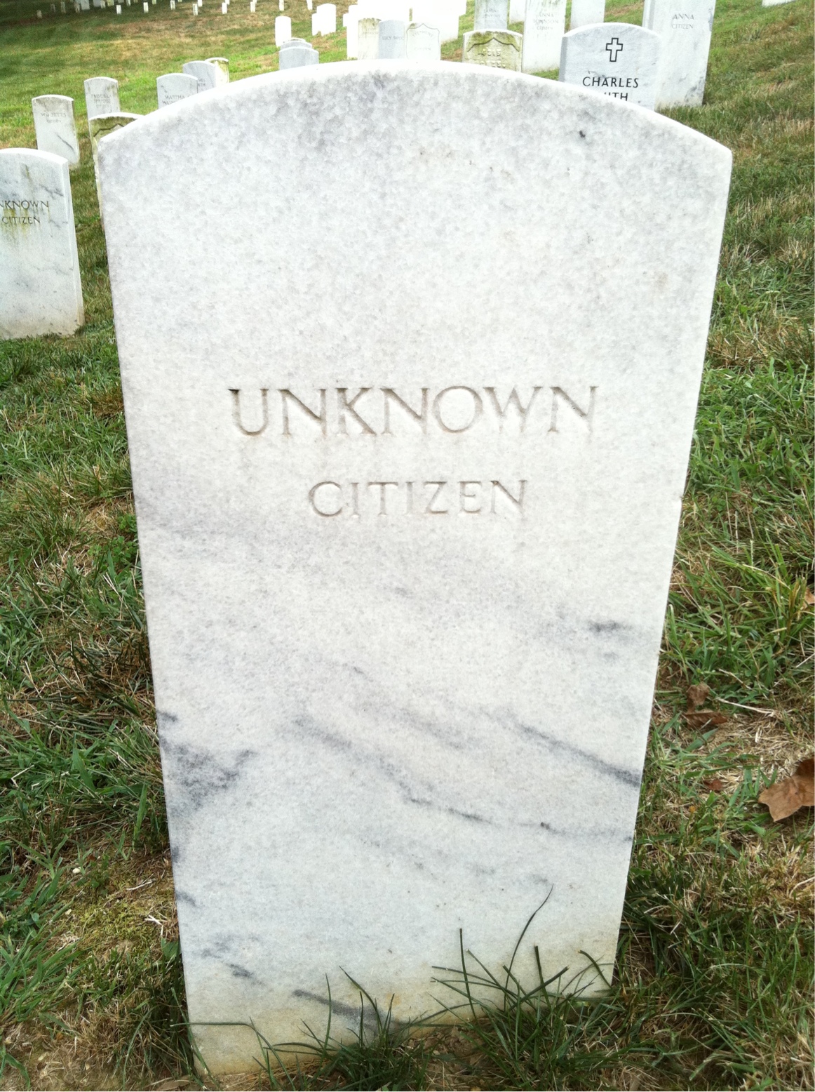 Headstone of Unknown Unknown