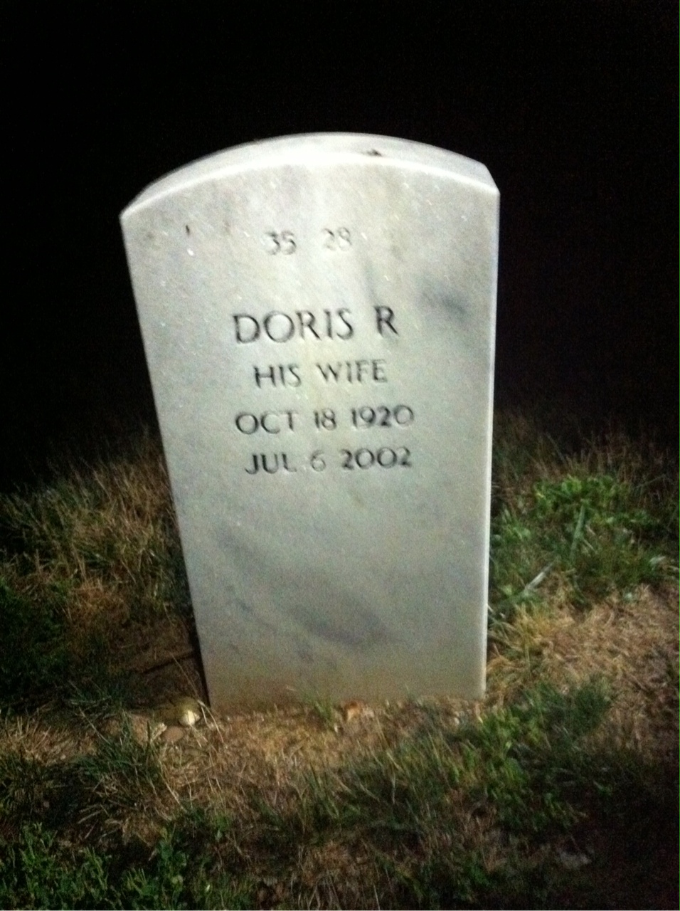 Back of headstone — William Claypool