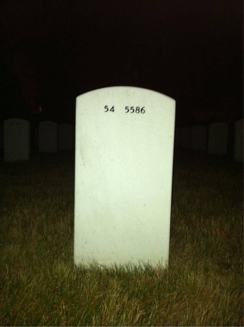 Back of headstone — Bruce Decker