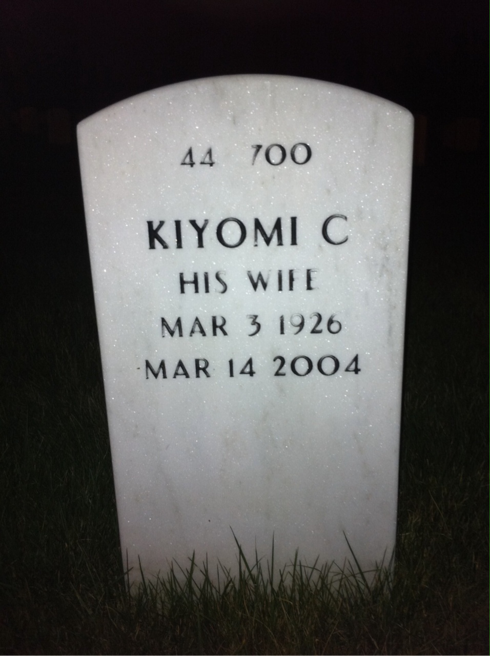 Back of headstone — Joe Estep