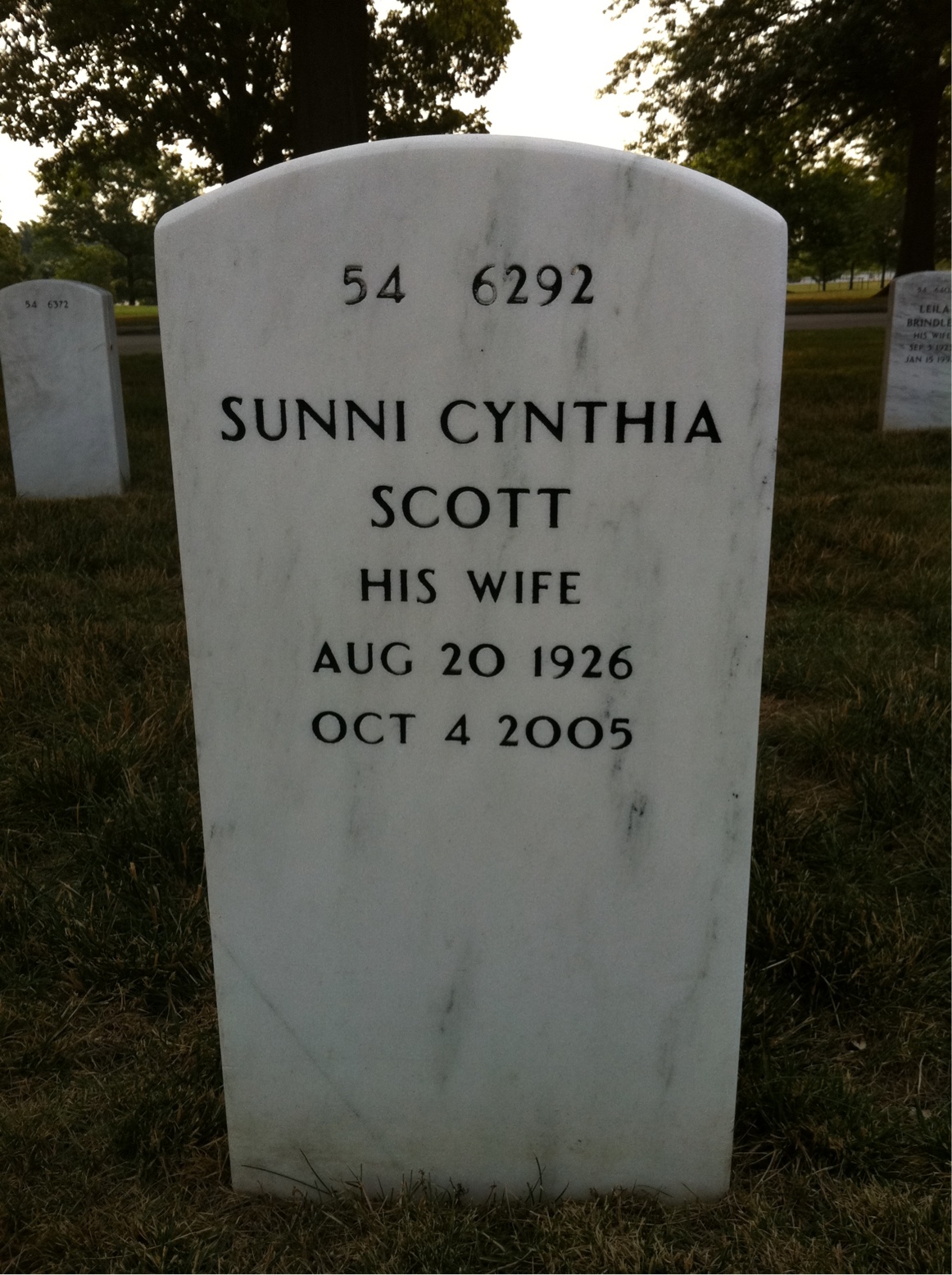 Back of headstone — Horton Smith