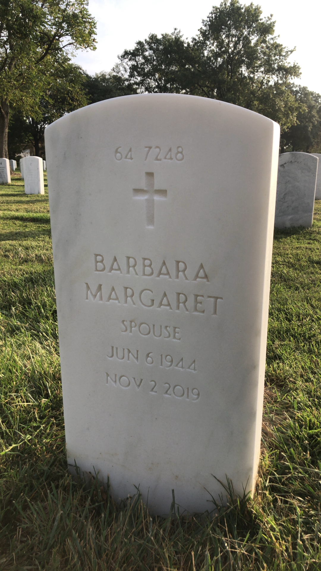 Back of headstone — Clayburn West