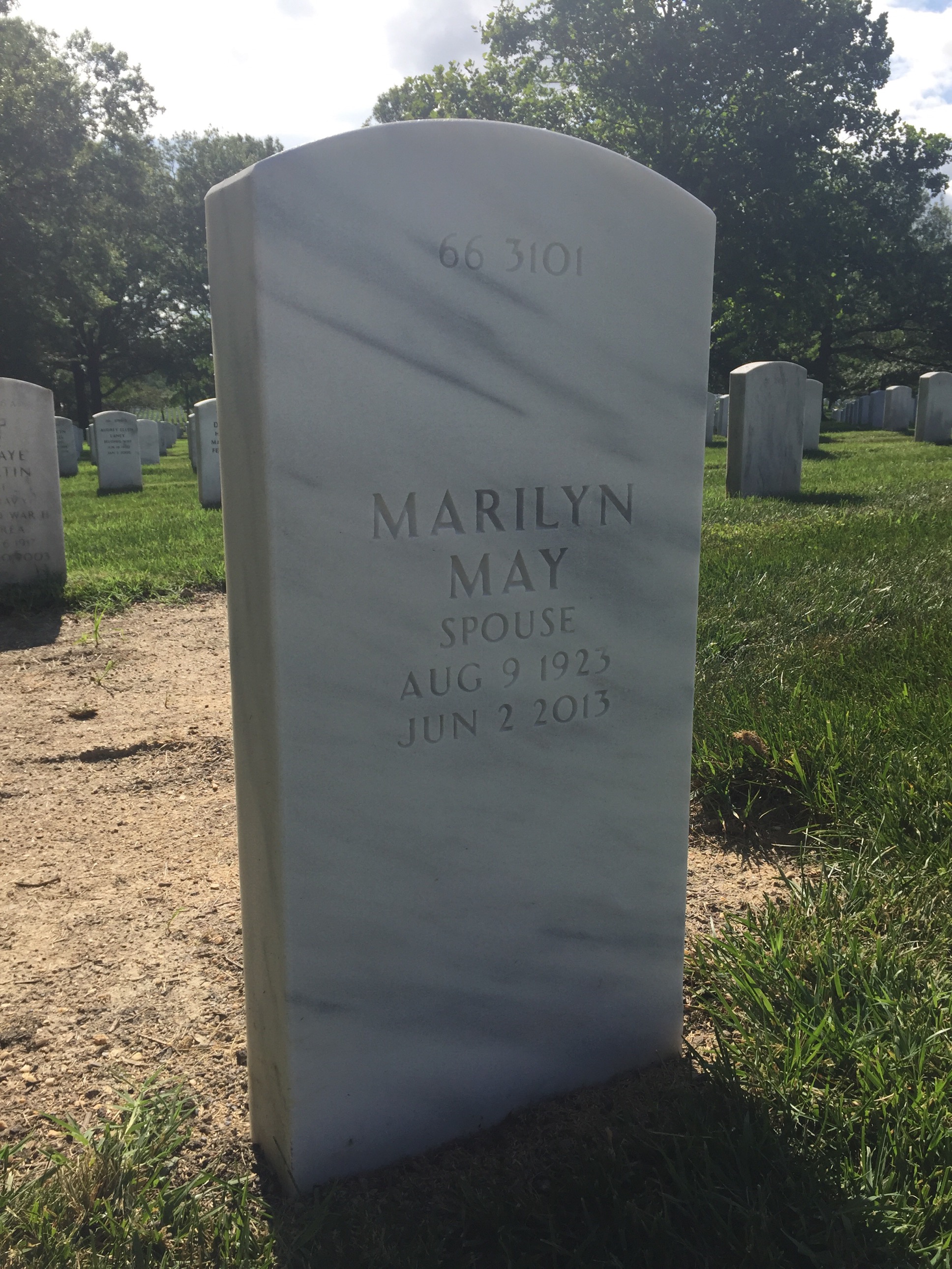 Back of headstone — Sylvester Ackley