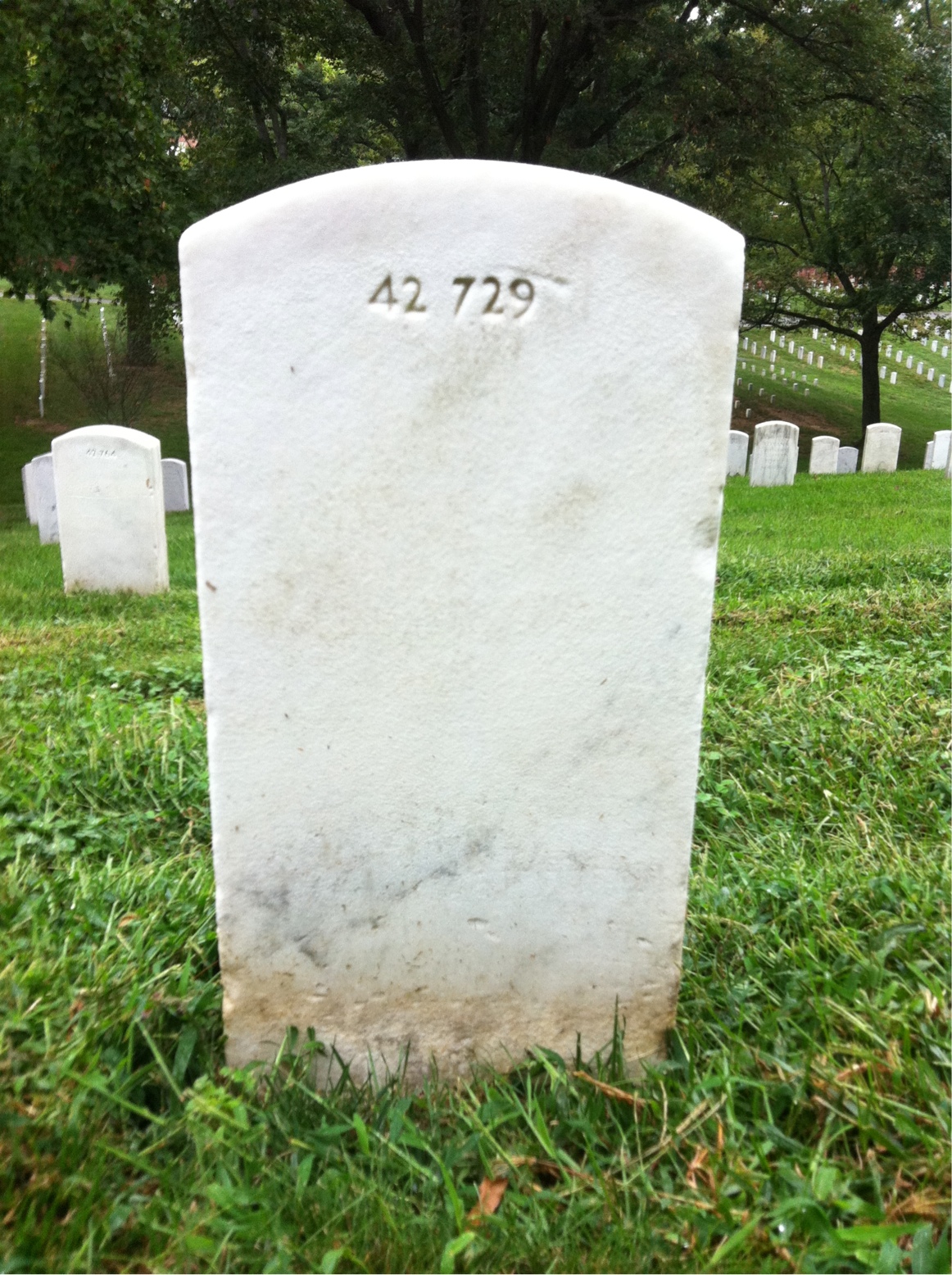 Back of headstone — Chris Moore