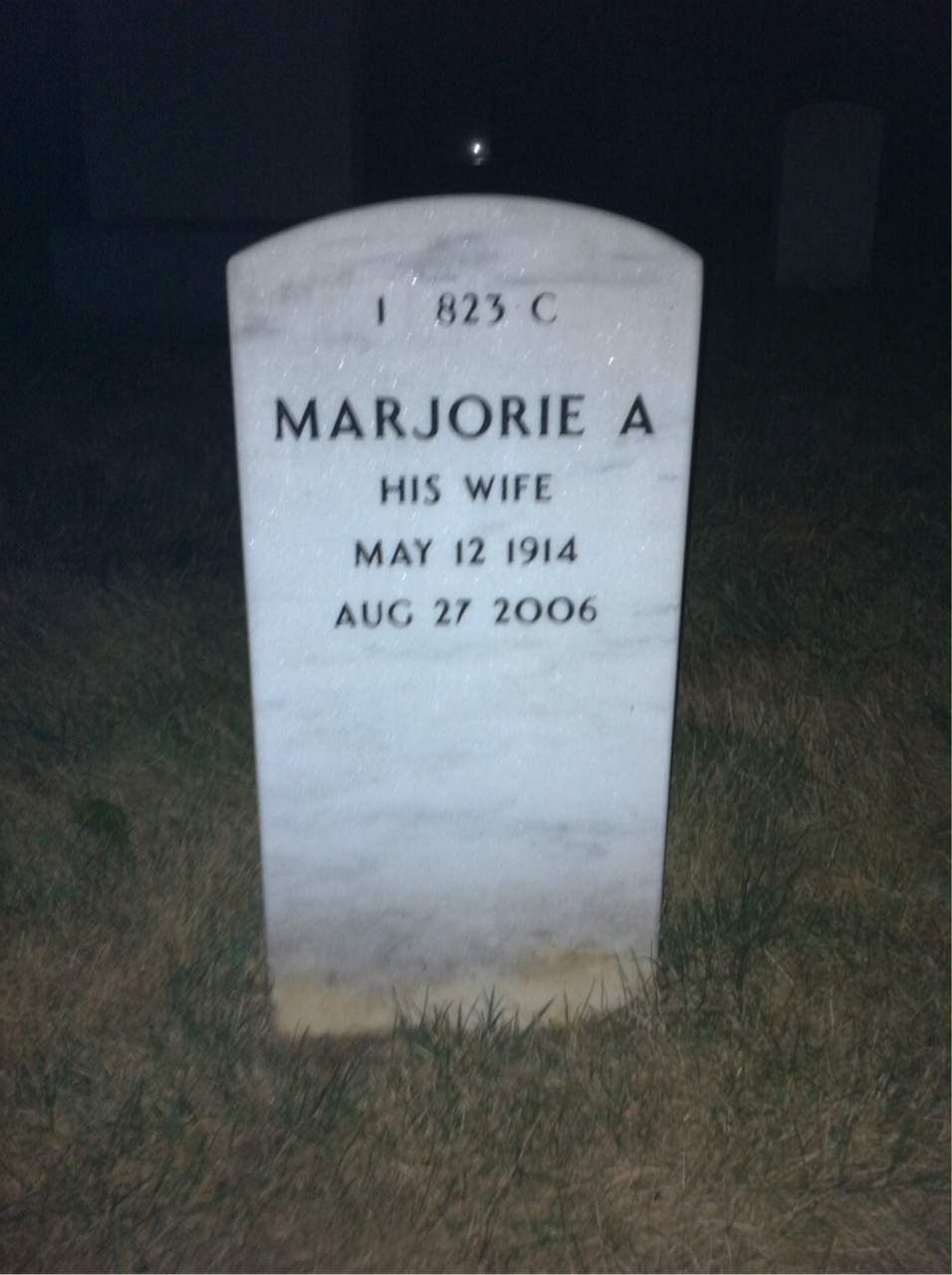 Back of headstone — Edward Kirby