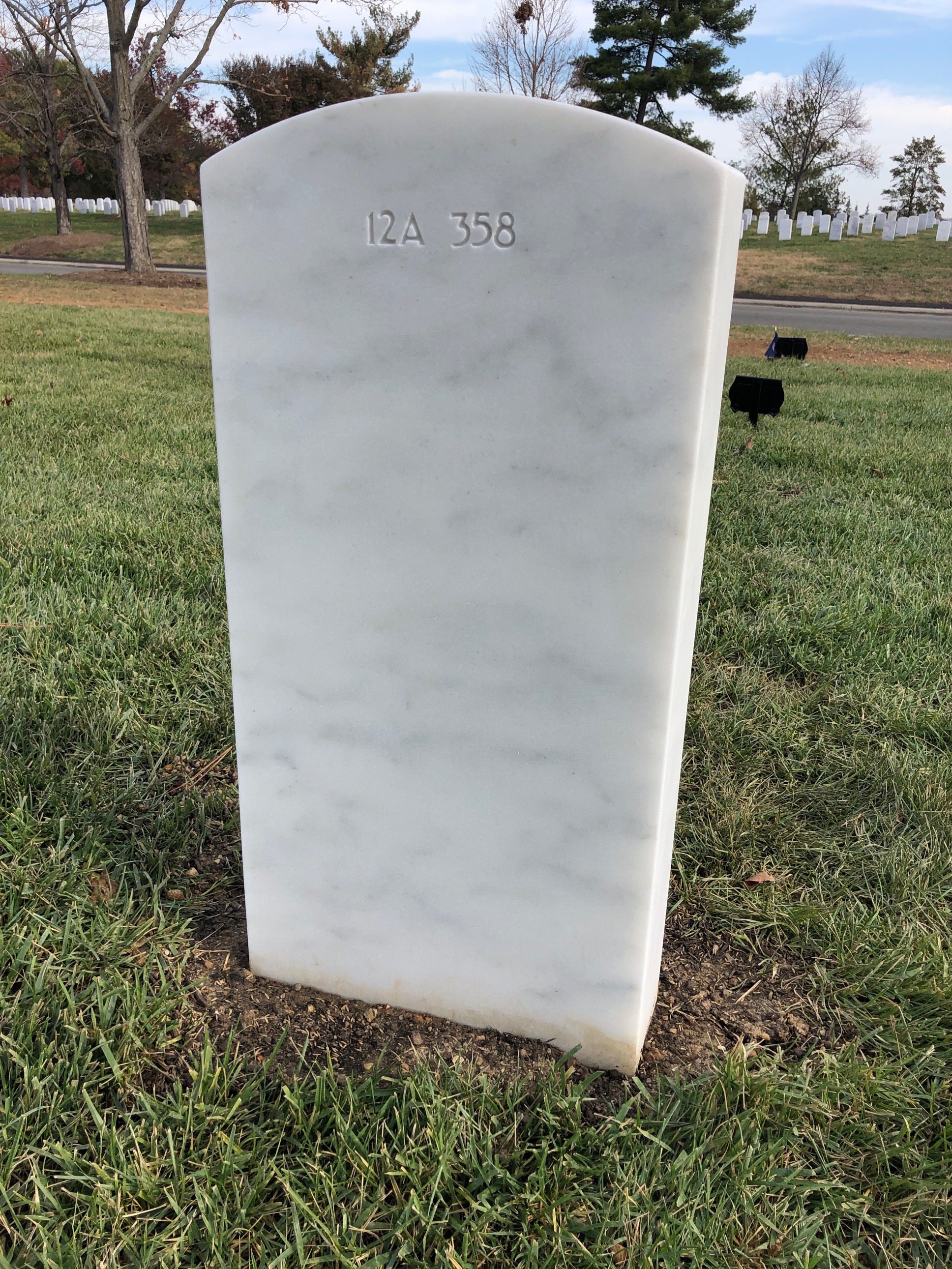 Back of headstone — William Francis Coenen