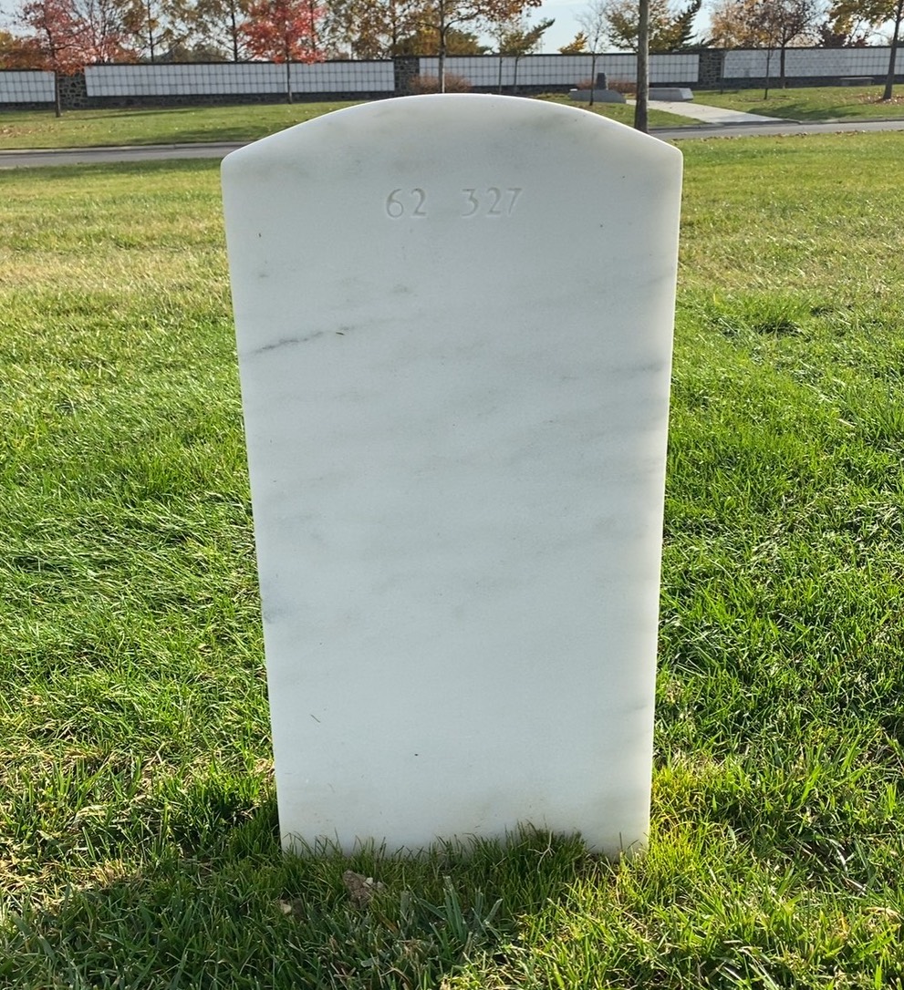 Back of headstone — Khristopher Jonath Juroshek