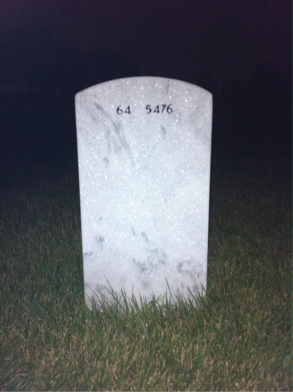 Back of headstone — John Jensen