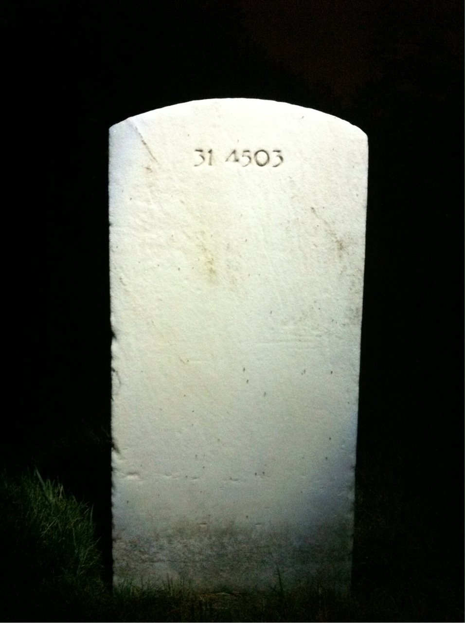 Back of headstone — William Michae Smith