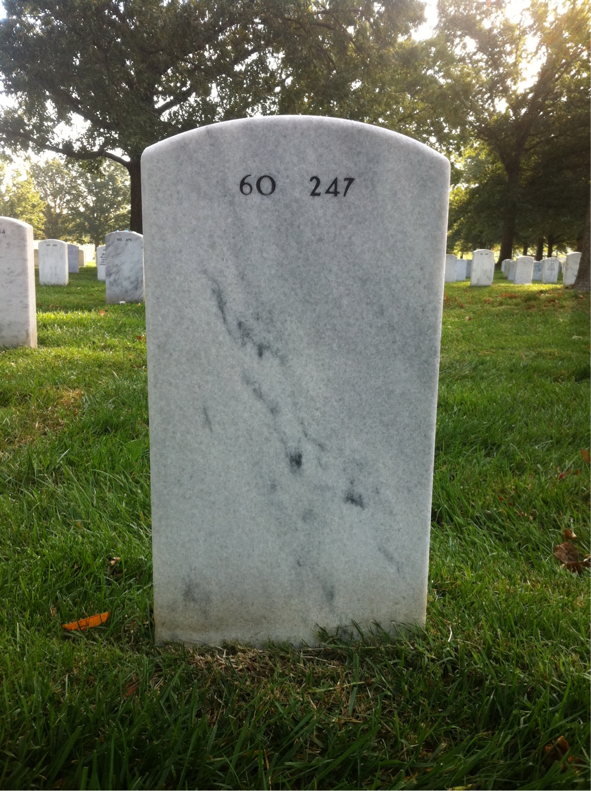 Back of headstone — Peter Labosky
