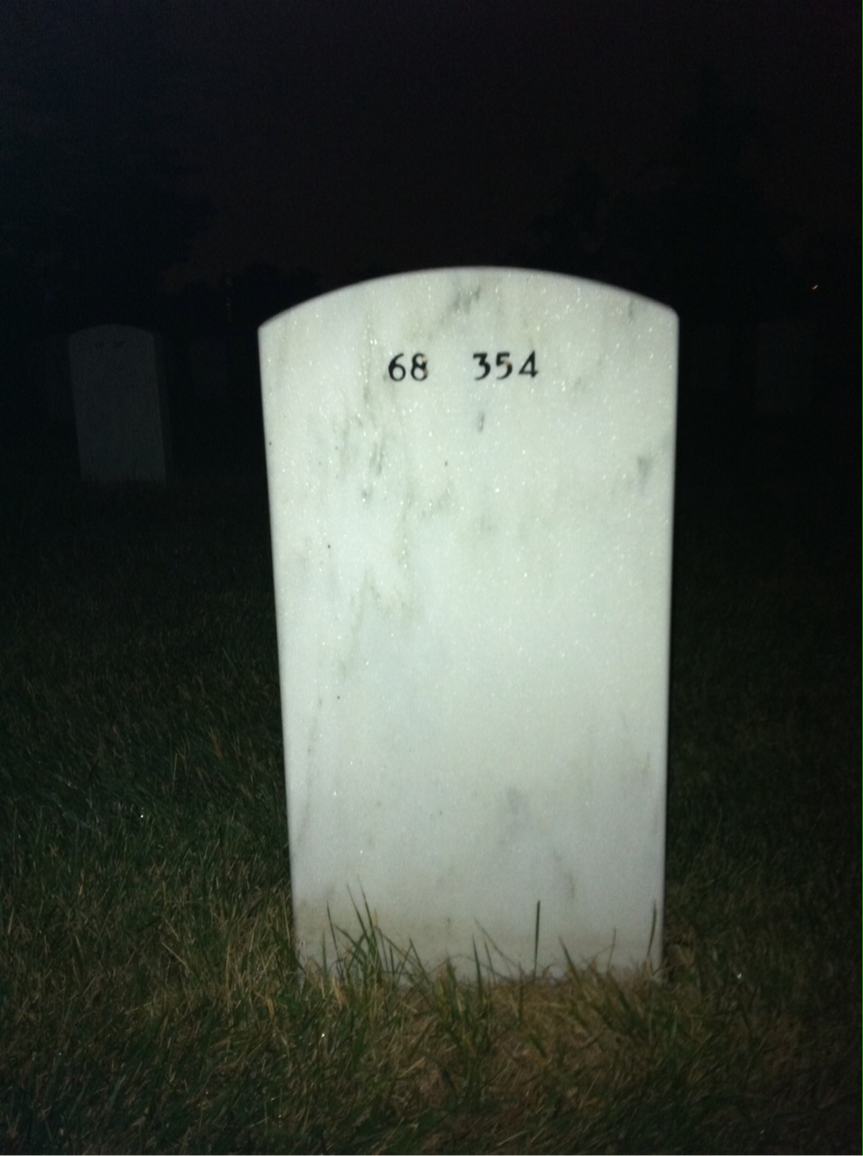 Back of headstone — Robert Ross