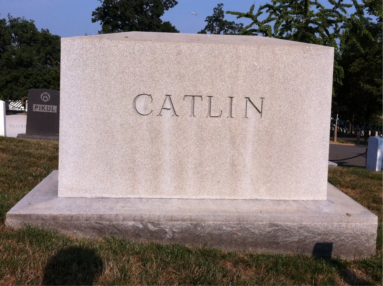 Headstone of Isaac S. Catlin