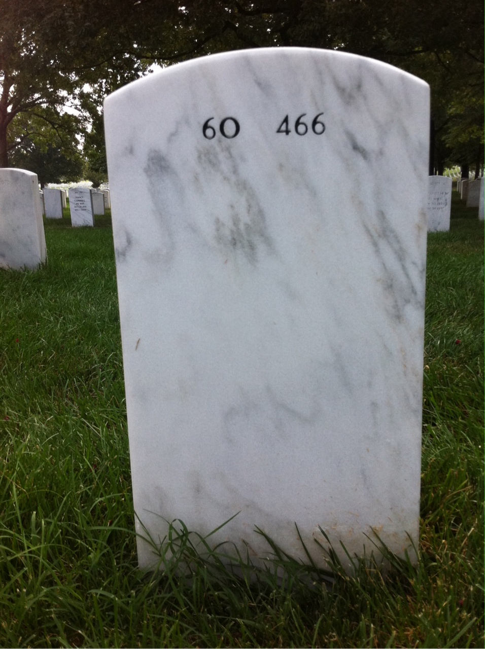 Back of headstone — Edward Fritz