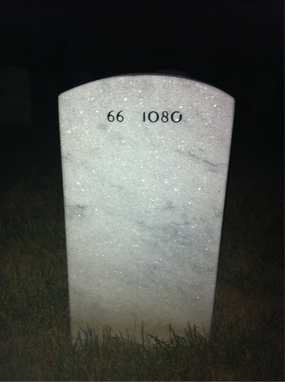 Back of headstone — Ernest Longmire