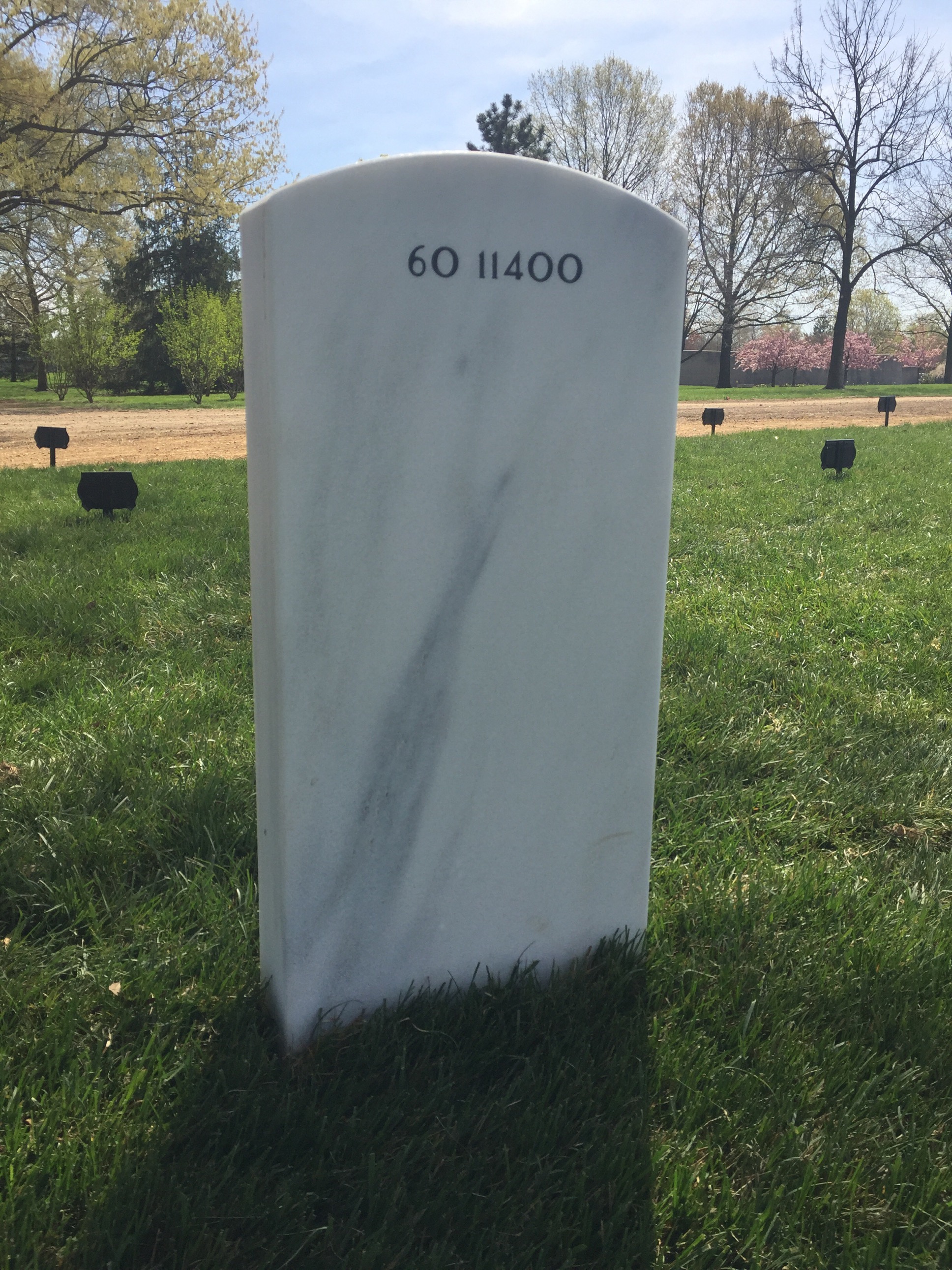 Back of headstone — Virgilio C Rivera