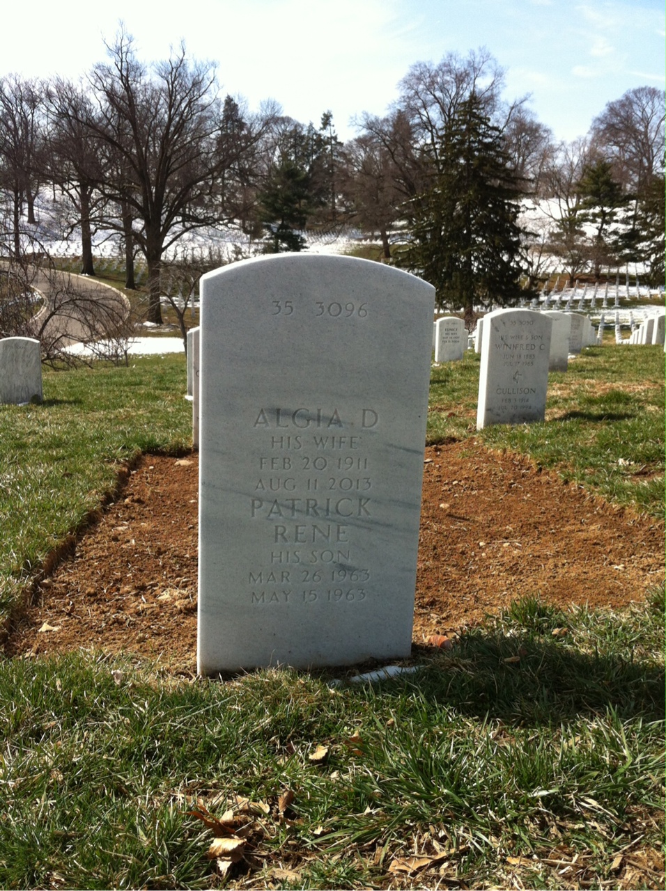Back of headstone — Harry Berrier