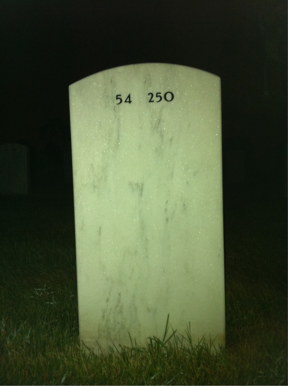 Back of headstone — John Bookless