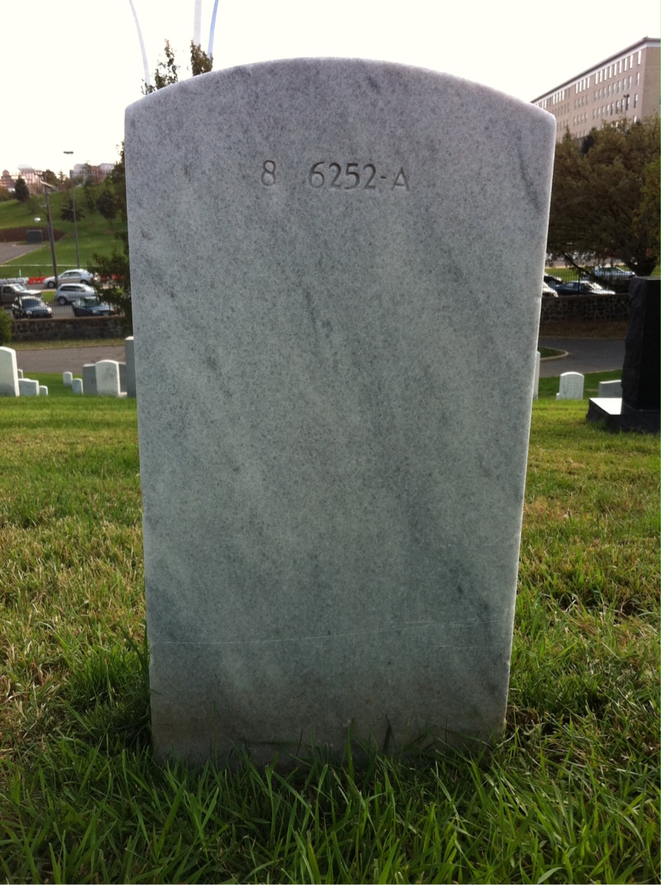 Back of headstone — Infant Moore