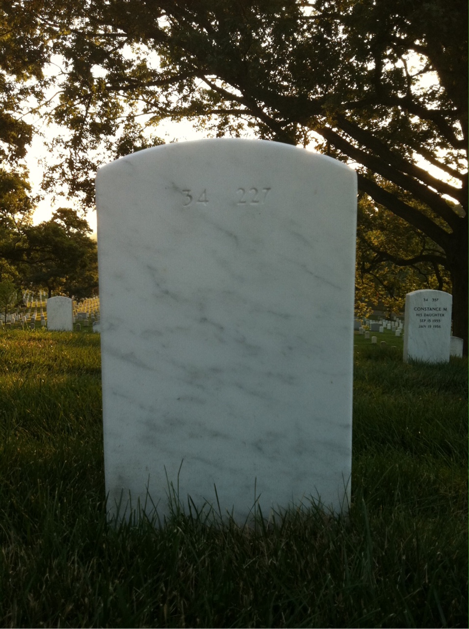 Back of headstone — Robert Murphy