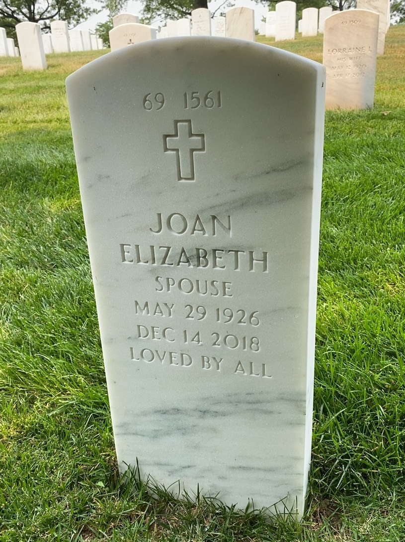 Back of headstone — Harold Morgan