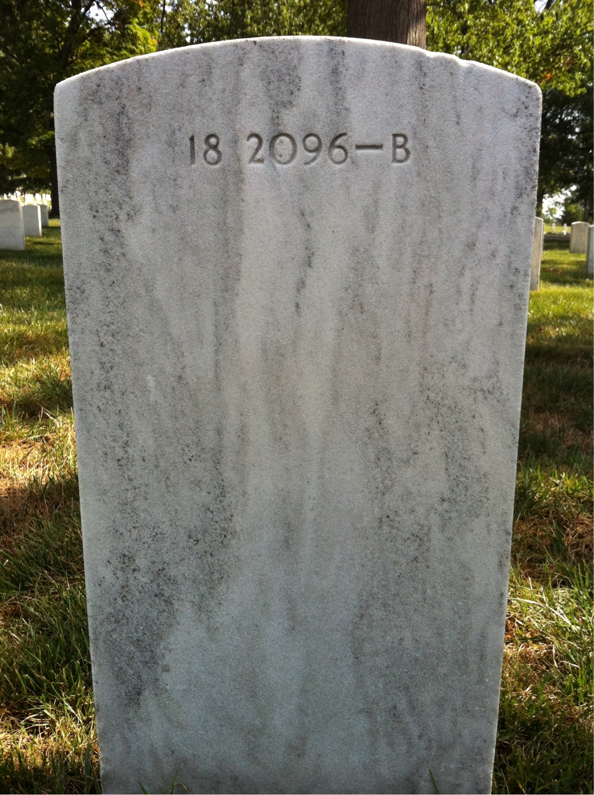 Back of headstone — Thomas Ashcroft