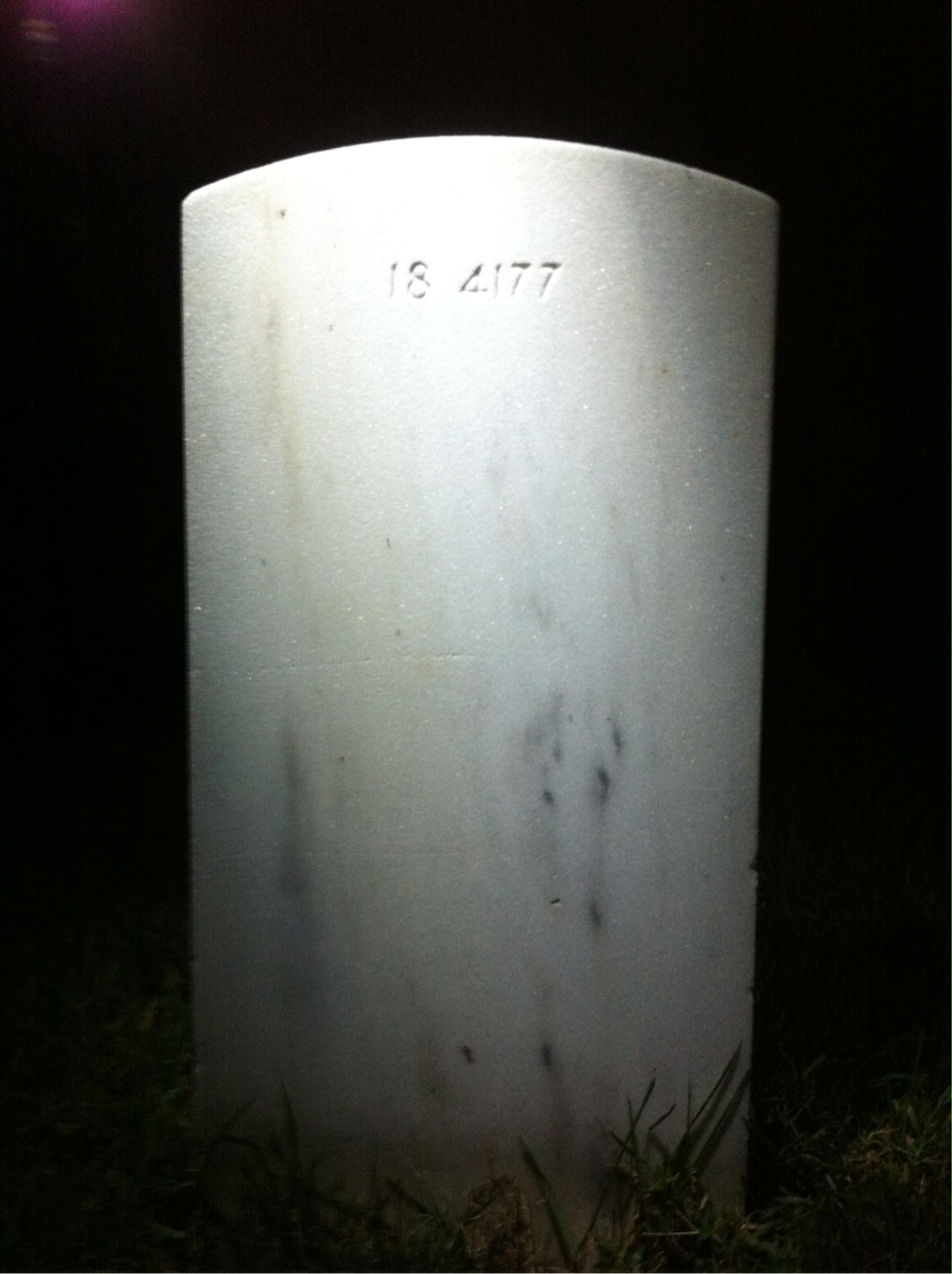 Back of headstone — Vincenzo Addante