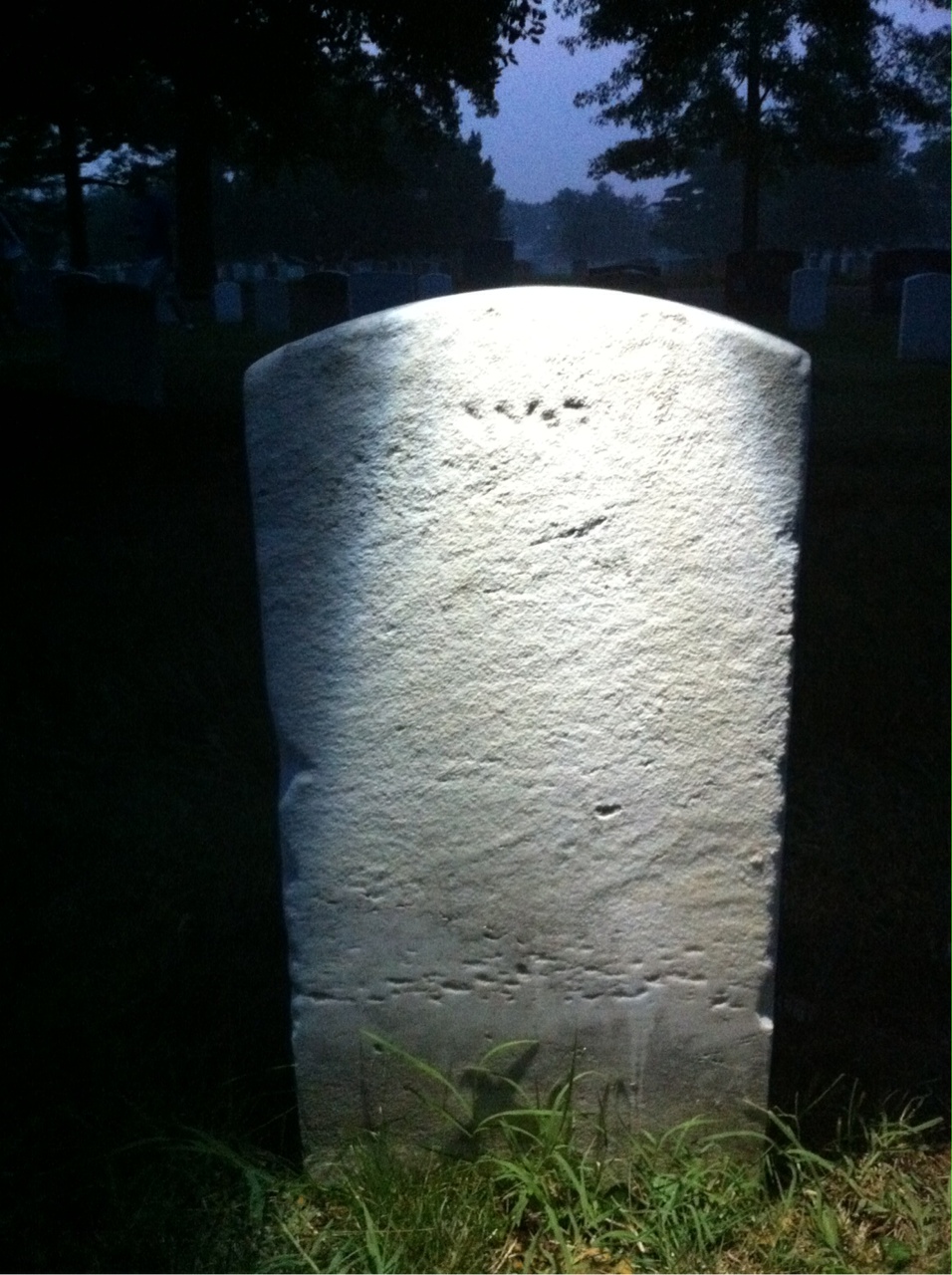Back of headstone — Rogers Mckennon