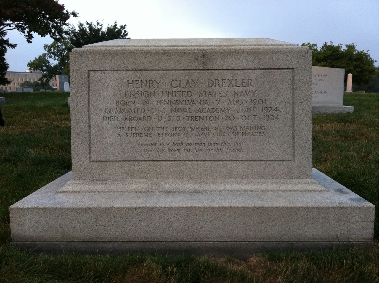 Headstone of Henry Clay Drexler